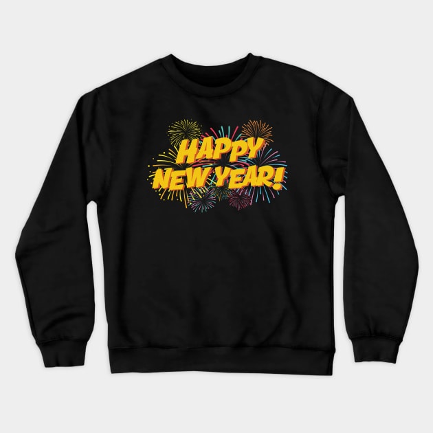 Happy New Year Big Bang Celebration Crewneck Sweatshirt by GDLife